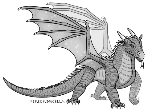 Baby Nightwing Dragon Coloring Page